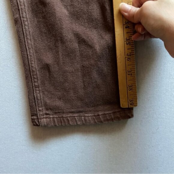 Wilfred Free Aritzia brown high rise denim jeans Sz 10 - Picture 8 of 12